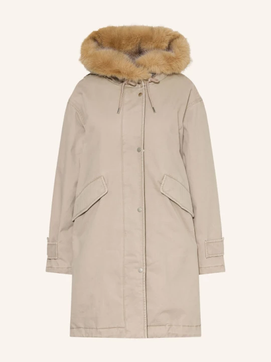 Zdjęcie produktu Marc O'polo Płaszcz Z Odpinanym Sztucznym Futrem beige