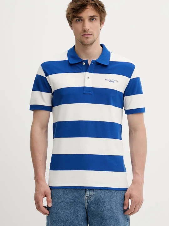 Zdjęcie produktu Marc O'Polo polo bawełniane fioletowy