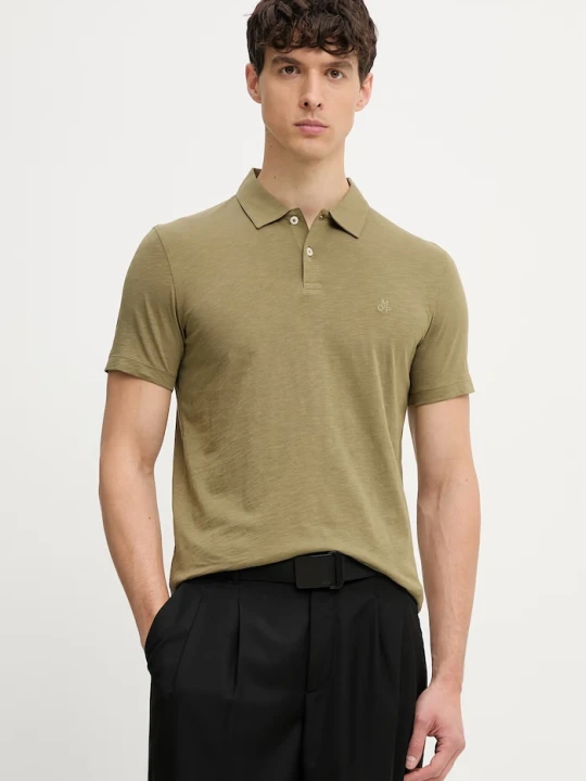 Zdjęcie produktu Marc O'Polo polo męskie bawełniane zielony