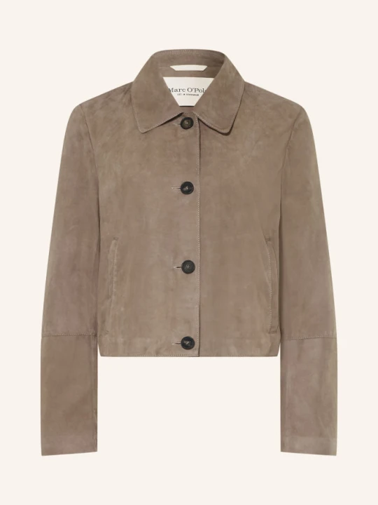 Zdjęcie produktu Marc O'polo Skórzana Koszula Wierzchnia beige