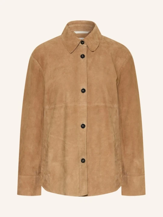 Zdjęcie produktu Marc O'polo Skórzany Płaszcz Wierzchni beige
