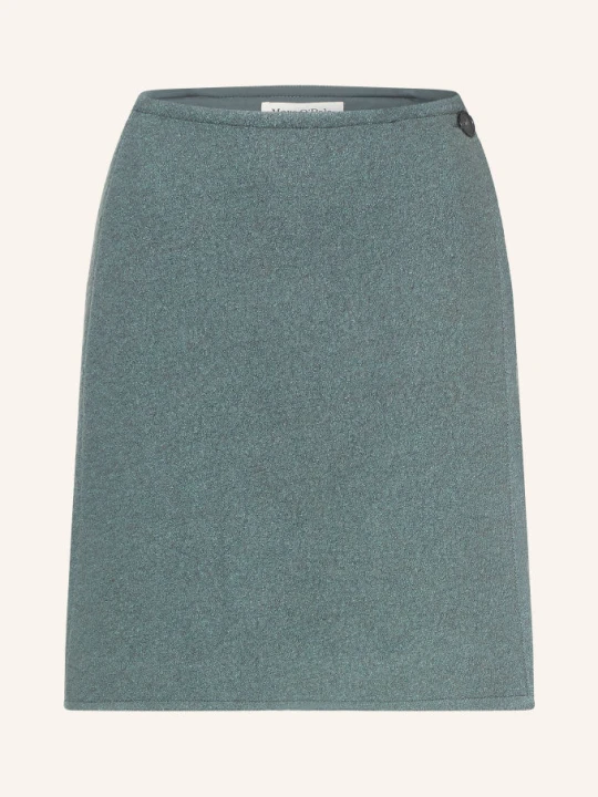 Zdjęcie produktu Marc O'polo Spódnica Z Tkaniny Bouclé O Kroju Kopertowym blau ZIELONY