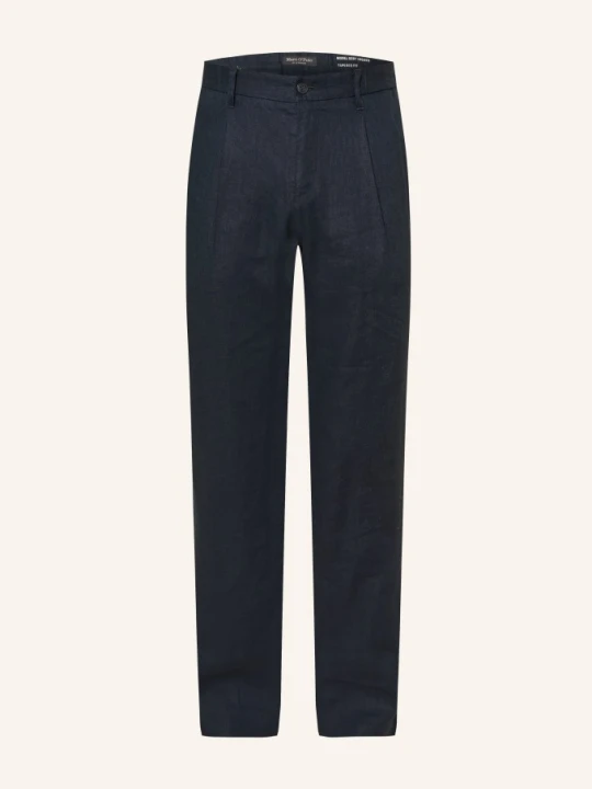 Zdjęcie produktu Marc O'polo Spodnie Chino Z Lnu O Zwężanym Kroju blau GRANATOWY