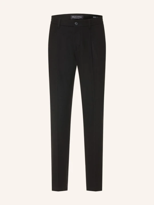 Zdjęcie produktu Marc O'polo Spodnie Flanelowe Osby Tapered Fit schwarz CZARNY