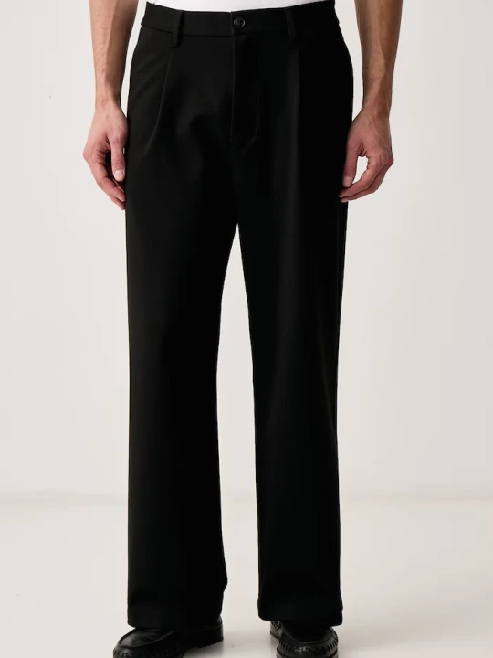 Zdjęcie produktu Marc O'Polo spodnie wide leg męskie czarny