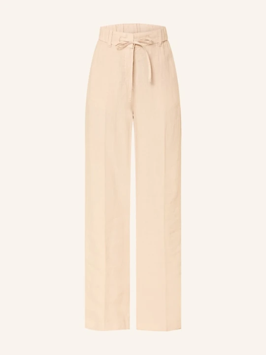 Zdjęcie produktu Marc O'polo Spodnie Z Lnu Typu Marlene beige