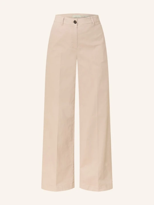 Zdjęcie produktu Marc O'polo Spodnie Z Marlowym Materiałem Margo Wide beige JASNOBRĄZOWY