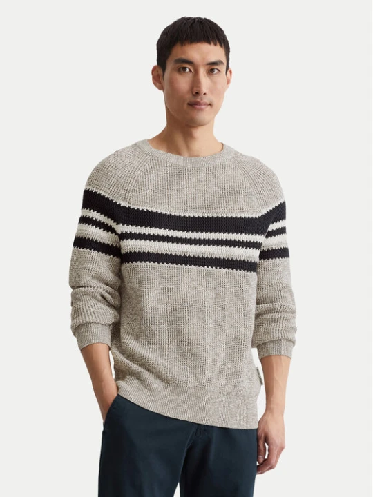 Zdjęcie produktu Marc O'Polo Sweter 428 5020 60332 Beżowy Regular Fit