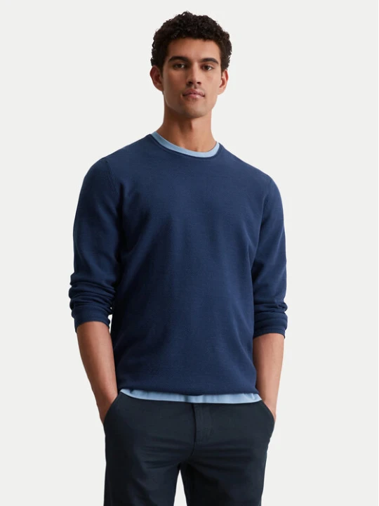 Zdjęcie produktu Marc O'Polo Sweter 526 5023 60080 Granatowy Regular Fit