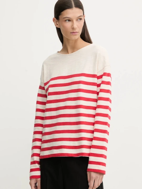 Zdjęcie produktu Marc O'Polo sweter bawełniany beżowy