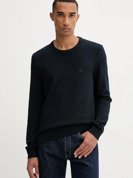 Zdjęcie produktu Marc O'Polo sweter męski bawełniany granatowy