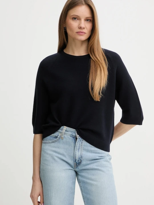 Zdjęcie produktu Marc O'Polo sweter bawełniany granatowy