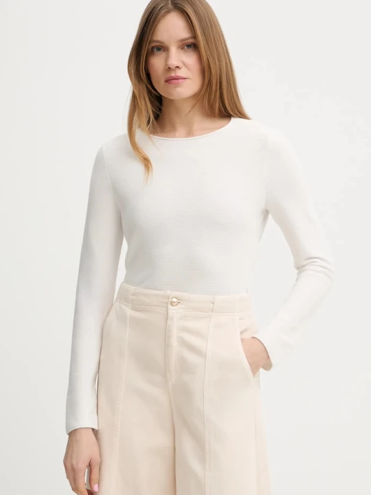 Zdjęcie produktu Marc O'Polo sweter bawełniany beżowy