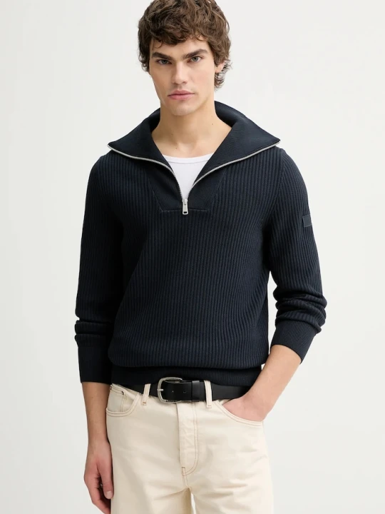 Zdjęcie produktu Marc O'Polo sweter bawełniany granatowy