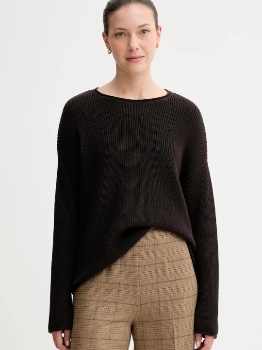 Zdjęcie produktu Marc O'Polo sweter bawełniany brązowy
