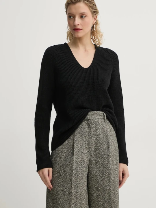 Zdjęcie produktu Marc O'Polo sweter bawełniany czarny
