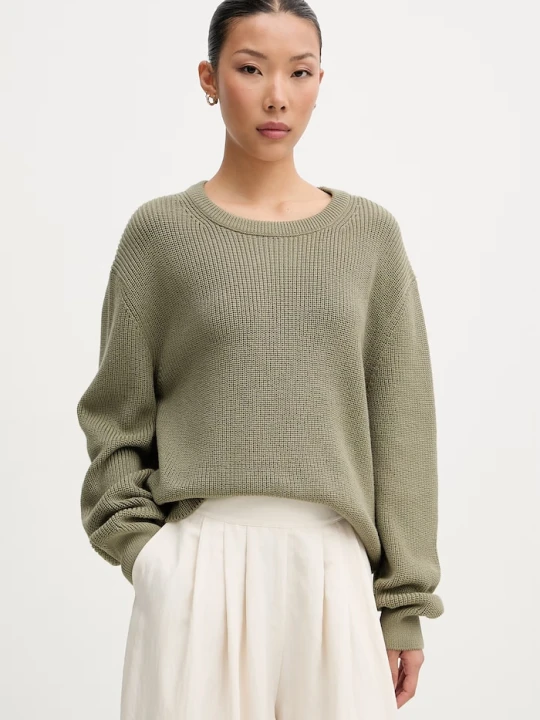 Zdjęcie produktu Marc O'Polo sweter damski bawełniany zielony