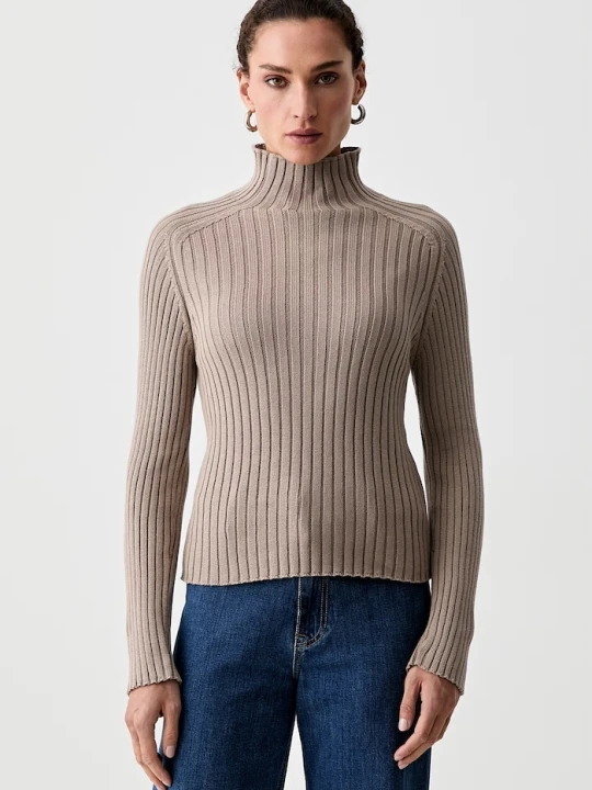 Zdjęcie produktu Marc O'Polo sweter damski bawełniany beżowy