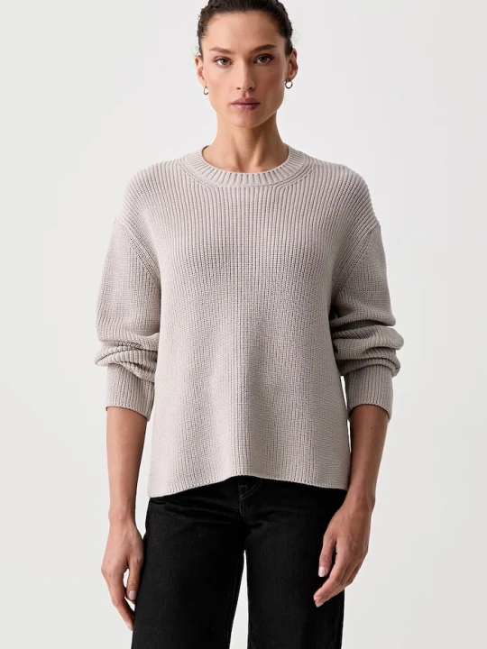 Zdjęcie produktu Marc O'Polo sweter damski bawełniany beżowy