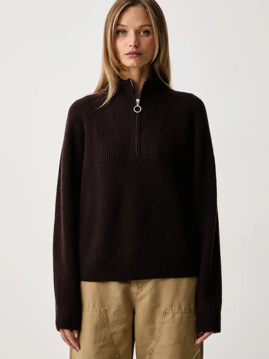 Zdjęcie produktu Marc O'Polo sweter damski wełniany brązowy