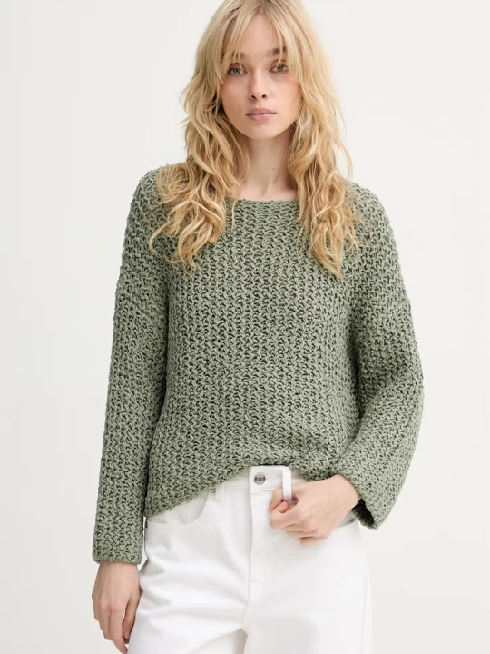 Zdjęcie produktu Marc O'Polo sweter damski z bawełną zielony