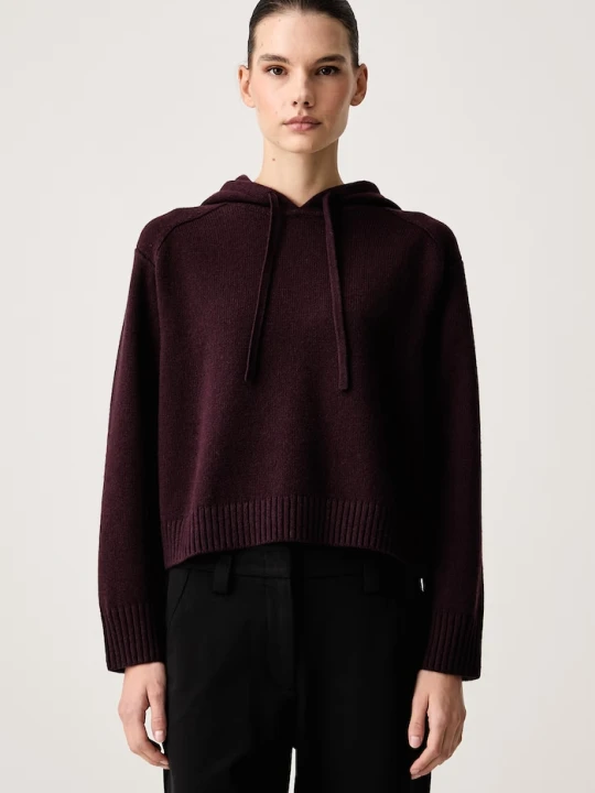 Zdjęcie produktu Marc O'Polo sweter damski z dodatkiem wełny bordowy