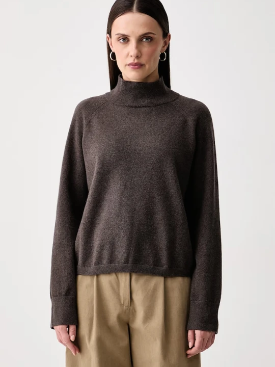 Zdjęcie produktu Marc O'Polo sweter damski z dodatkiem wełny brązowy