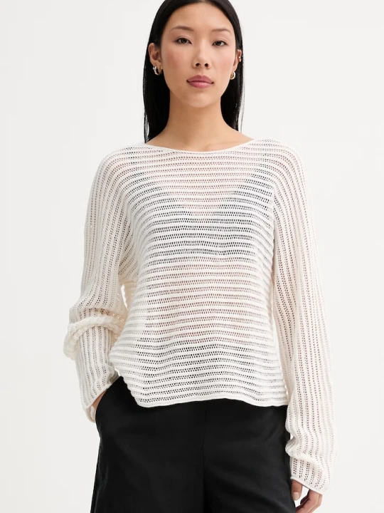 Zdjęcie produktu Marc O'Polo sweter damski z lnem beżowy
