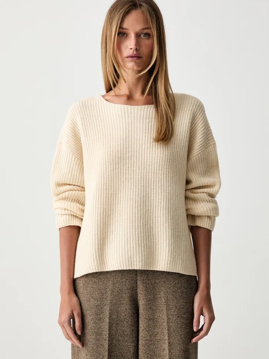 Zdjęcie produktu Marc O'Polo sweter damski z wełną beżowy