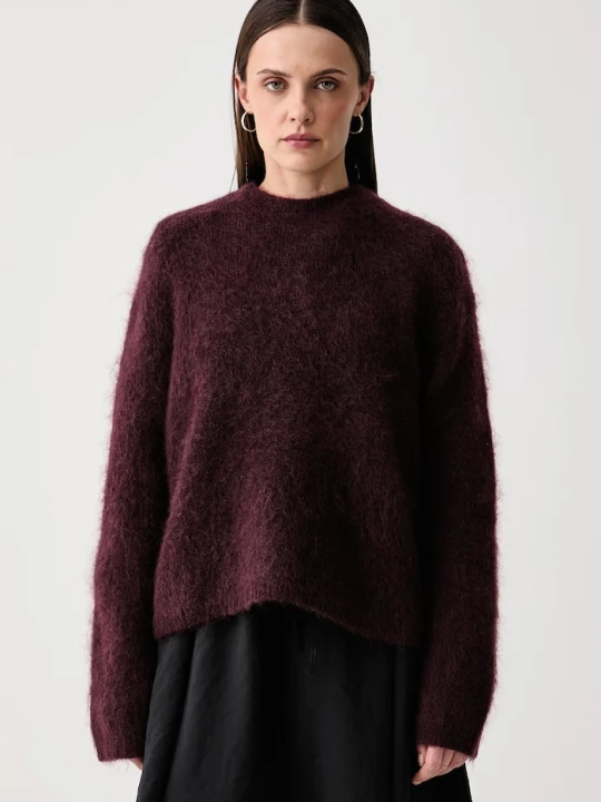 Zdjęcie produktu Marc O'Polo sweter damski z wełną bordowy