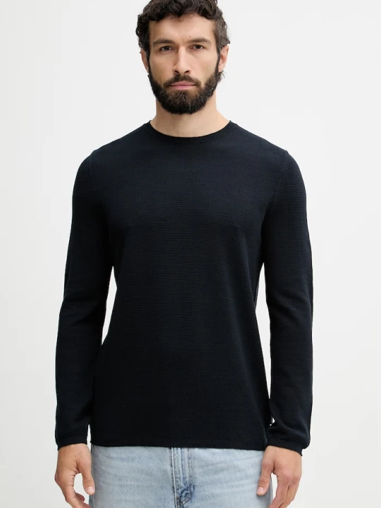 Zdjęcie produktu Marc O'Polo sweter męski bawełniany granatowy