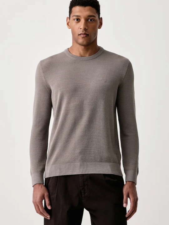 Zdjęcie produktu Marc O'Polo sweter męski bawełniany beżowy