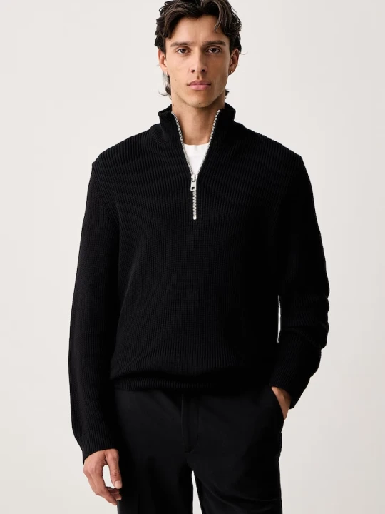 Zdjęcie produktu Marc O'Polo sweter męski bawełniany czarny