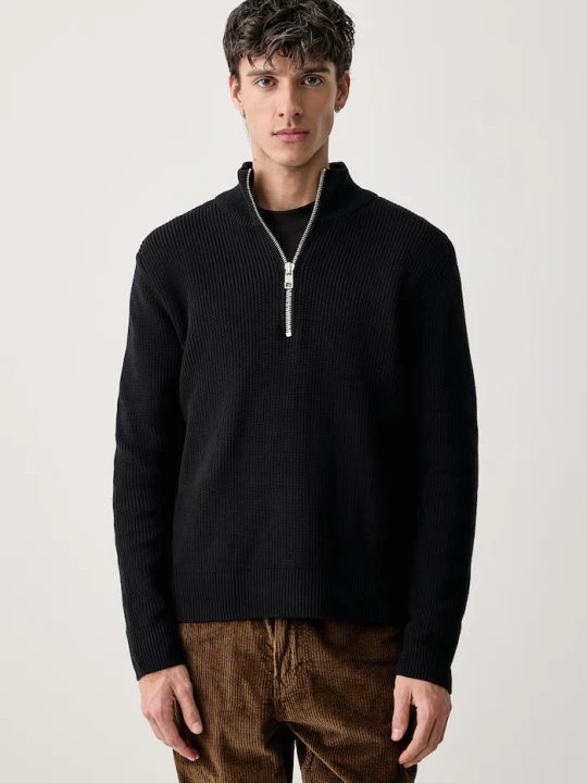 Zdjęcie produktu Marc O'Polo sweter męski bawełniany czarny