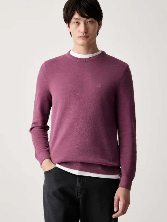Zdjęcie produktu Marc O'Polo sweter męski bawełniany różowy