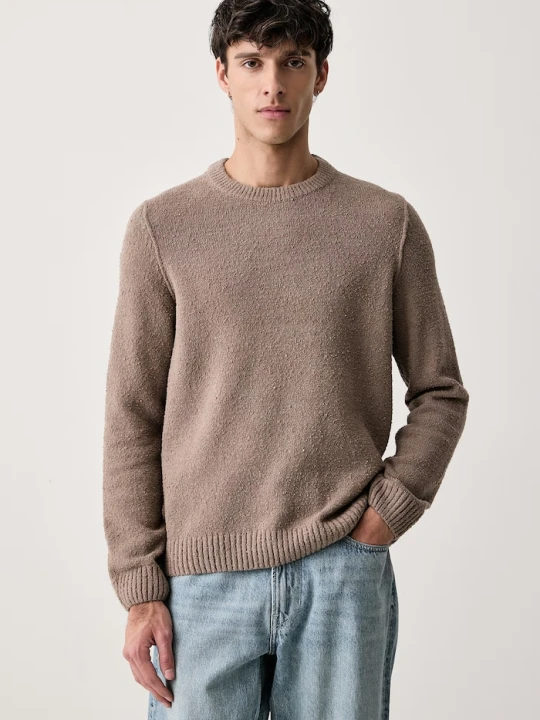 Zdjęcie produktu Marc O'Polo sweter męski z bawełną beżowy