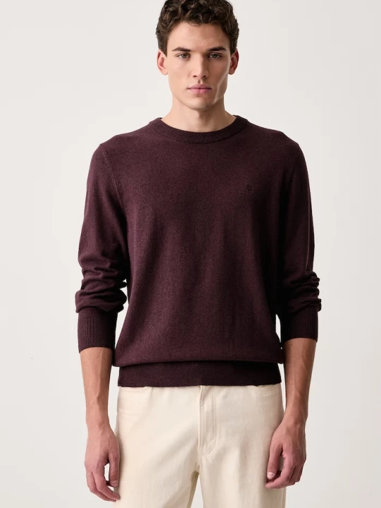 Zdjęcie produktu Marc O'Polo sweter męski z dodatkiem wełny fioletowy