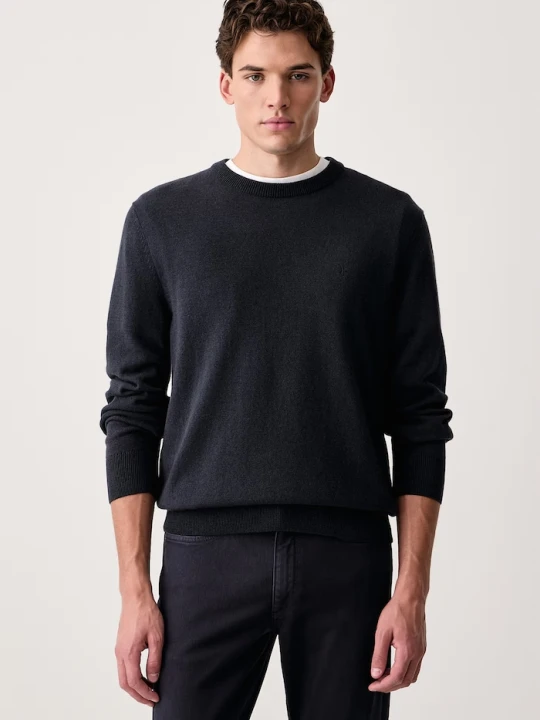 Zdjęcie produktu Marc O'Polo sweter męski z dodatkiem wełny granatowy