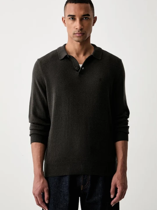 Zdjęcie produktu Marc O'Polo sweter męski z dodatkiem wełny zielony