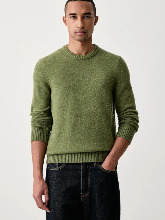 Zdjęcie produktu Marc O'Polo sweter męski z wełną zielony
