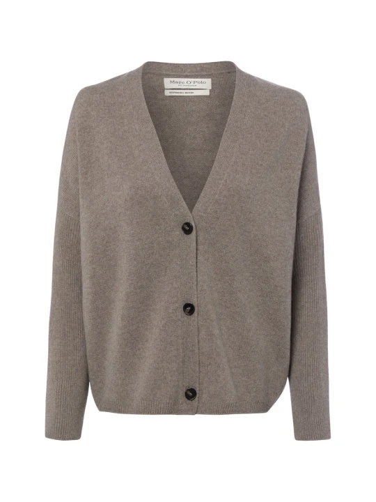 Zdjęcie produktu Marc O'Polo sweter z czystej wełny Kobiety wełna ze strzyży brązowy