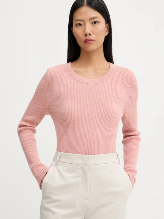 Zdjęcie produktu Marc O'Polo sweter z dodatkiem wełny pomarańczowy