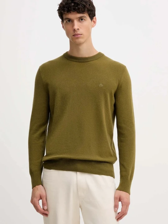 Zdjęcie produktu Marc O'Polo sweter męski z dodatkiem wełny zielony
