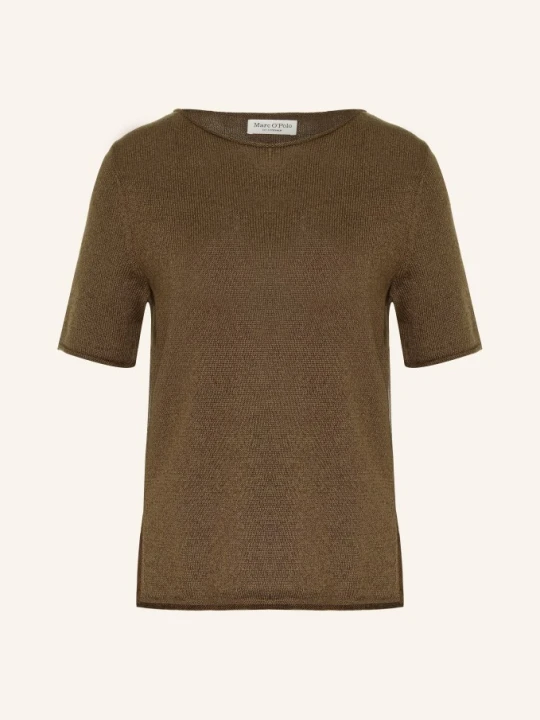 Zdjęcie produktu Marc O'polo Sweter Z Dzianiny Z Lnem braun BRĄZOWY