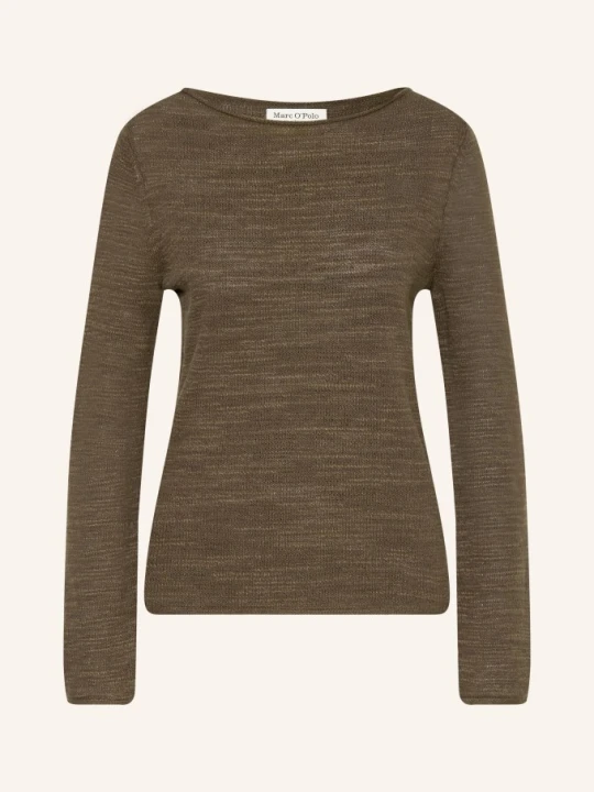 Zdjęcie produktu Marc O'polo Sweter Z Lnu gruen CIEMNOZIELONY