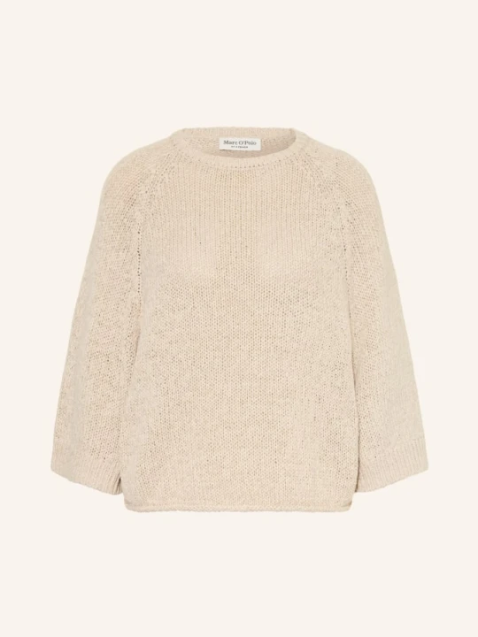 Zdjęcie produktu Marc O'polo Sweter Z Rękawami 3 / 4 beige JASNOBRĄZOWY