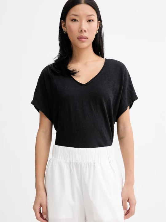 Zdjęcie produktu Marc O'Polo T-shirt basic damski bawełniany czarny