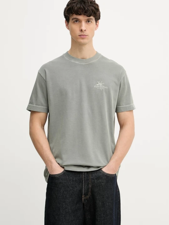 Zdjęcie produktu Marc O'Polo T-shirt basic męski bawełniany zielony