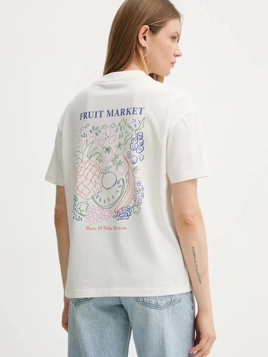 Zdjęcie produktu Marc O'Polo t-shirt bawełniany beżowy