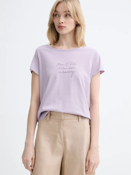 Zdjęcie produktu Marc O'Polo T-shirt damski bawełniany fioletowy